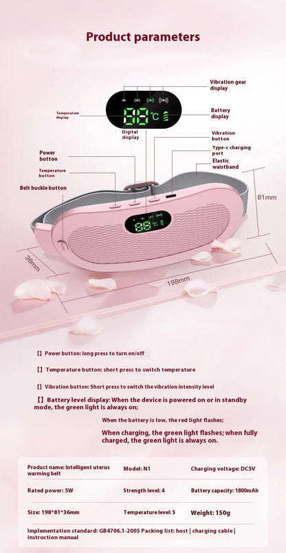 Cinturón Palacio Cálido - Almohadilla Térmica Menstrual